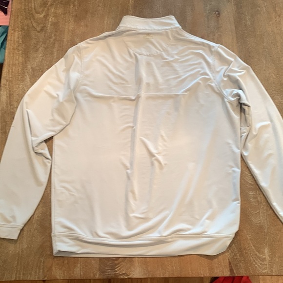 Peter Millar Large Wicking Quarter Zip in White from River Course - Picture 3 of 12